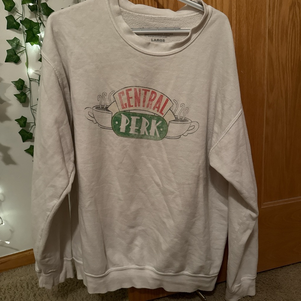 White Central Perk Men’s Sweater